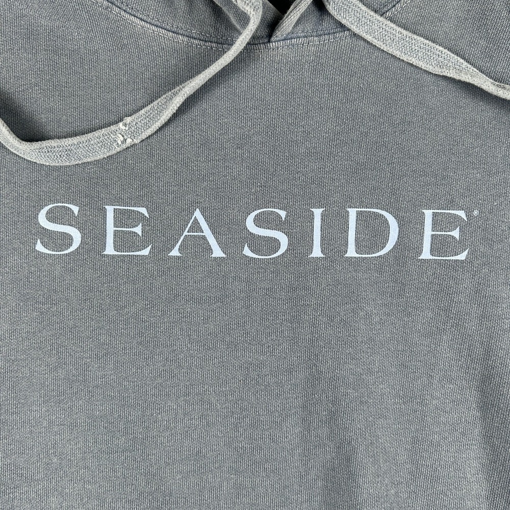 Seaside Hoodie Sweatshirt Womens Large Blue Comfort Colors Beach Pullover - Picture 2 of 12